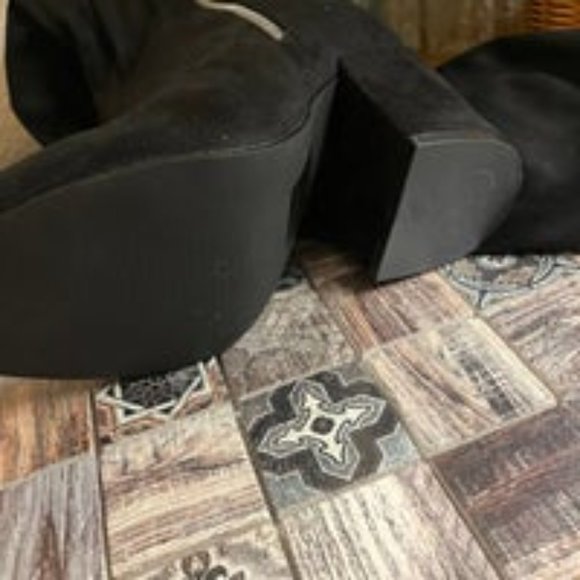 Shoe Dazzle Naveah Black tall zipper boots - New - Picture 4 of 6